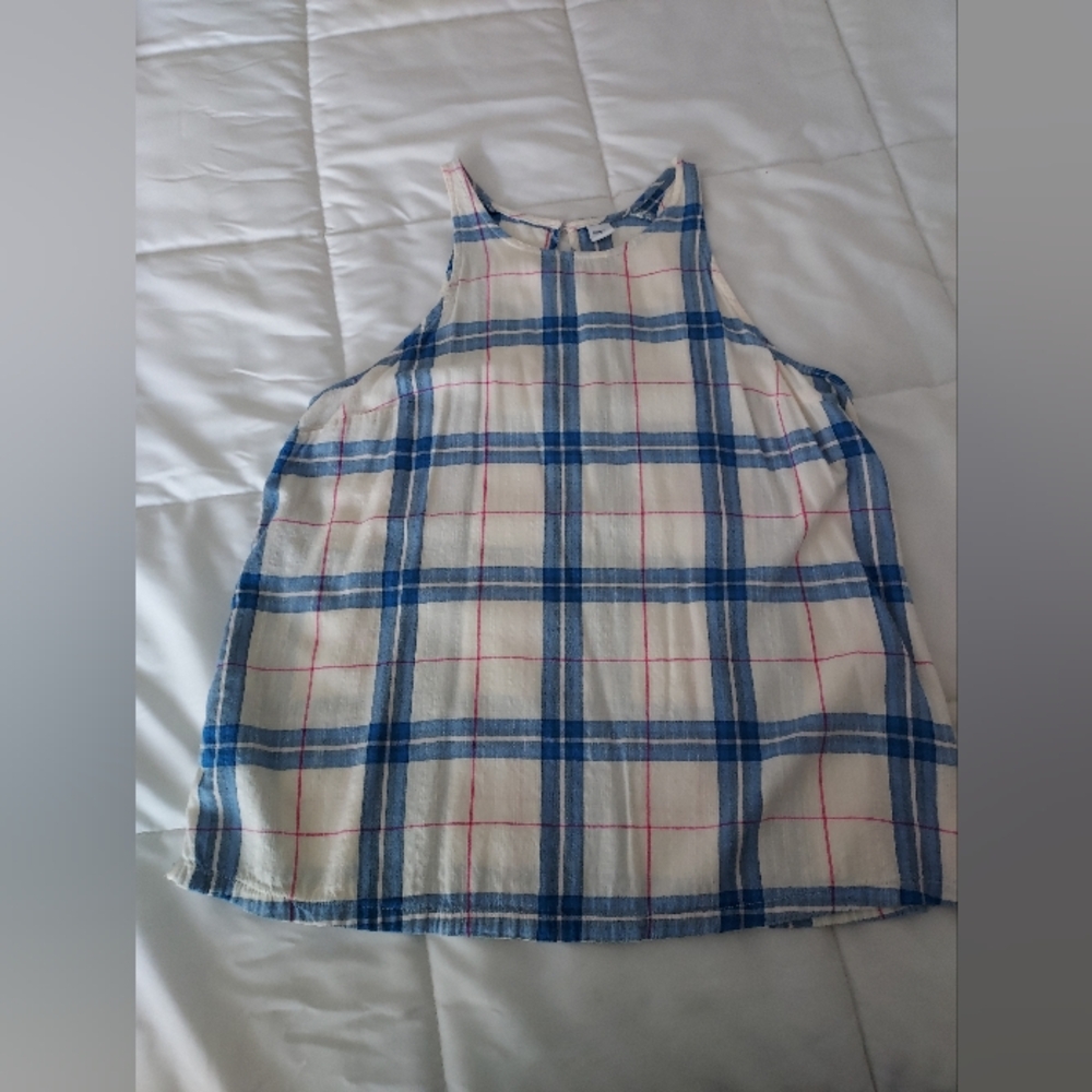 EUC Old Navy plaid tank, S